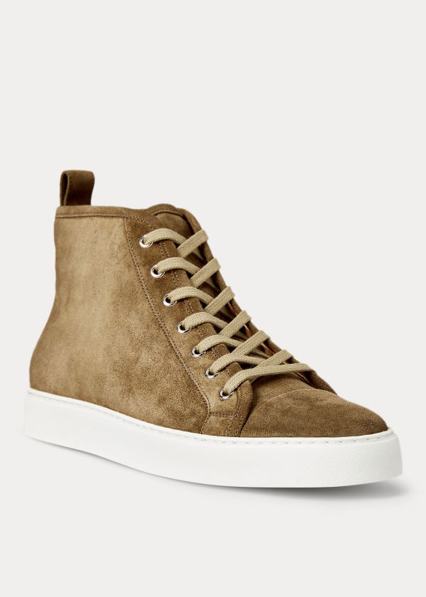 Ralph Lauren Jeromy Suede Sneakers Herre Danmark (AFELG8106)